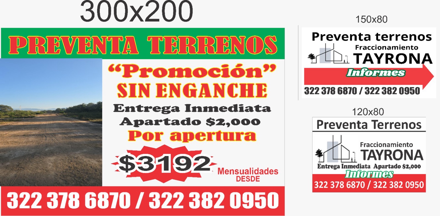 Promoción de preventa de terrenos Tayrona